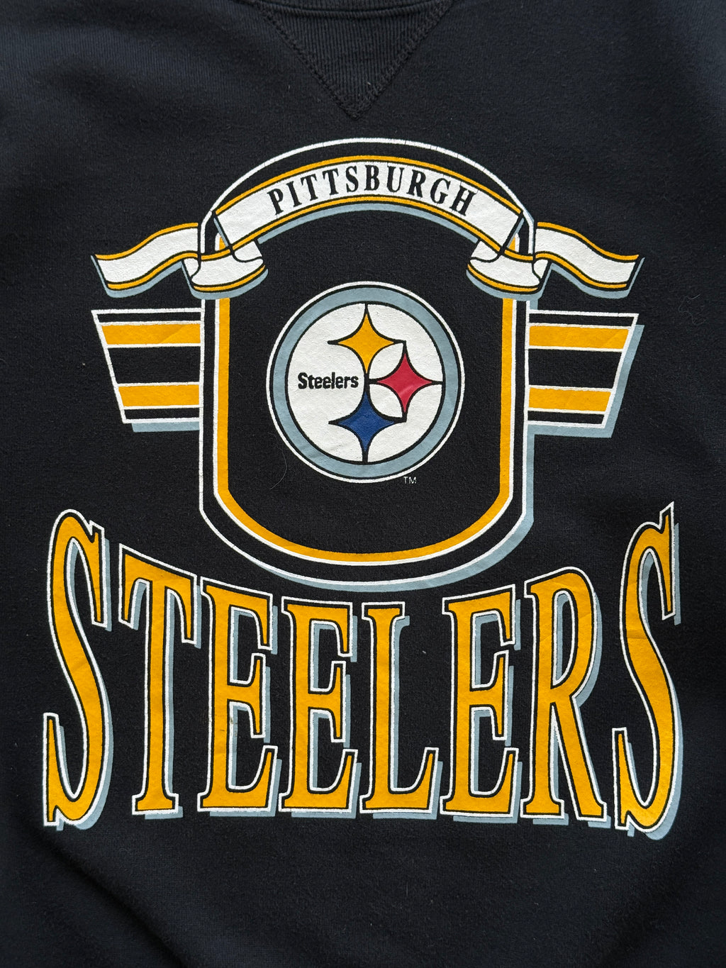 Russell Athletic Pittsburgh Steelers 90's Vintage NFL Sweatshirt - Small