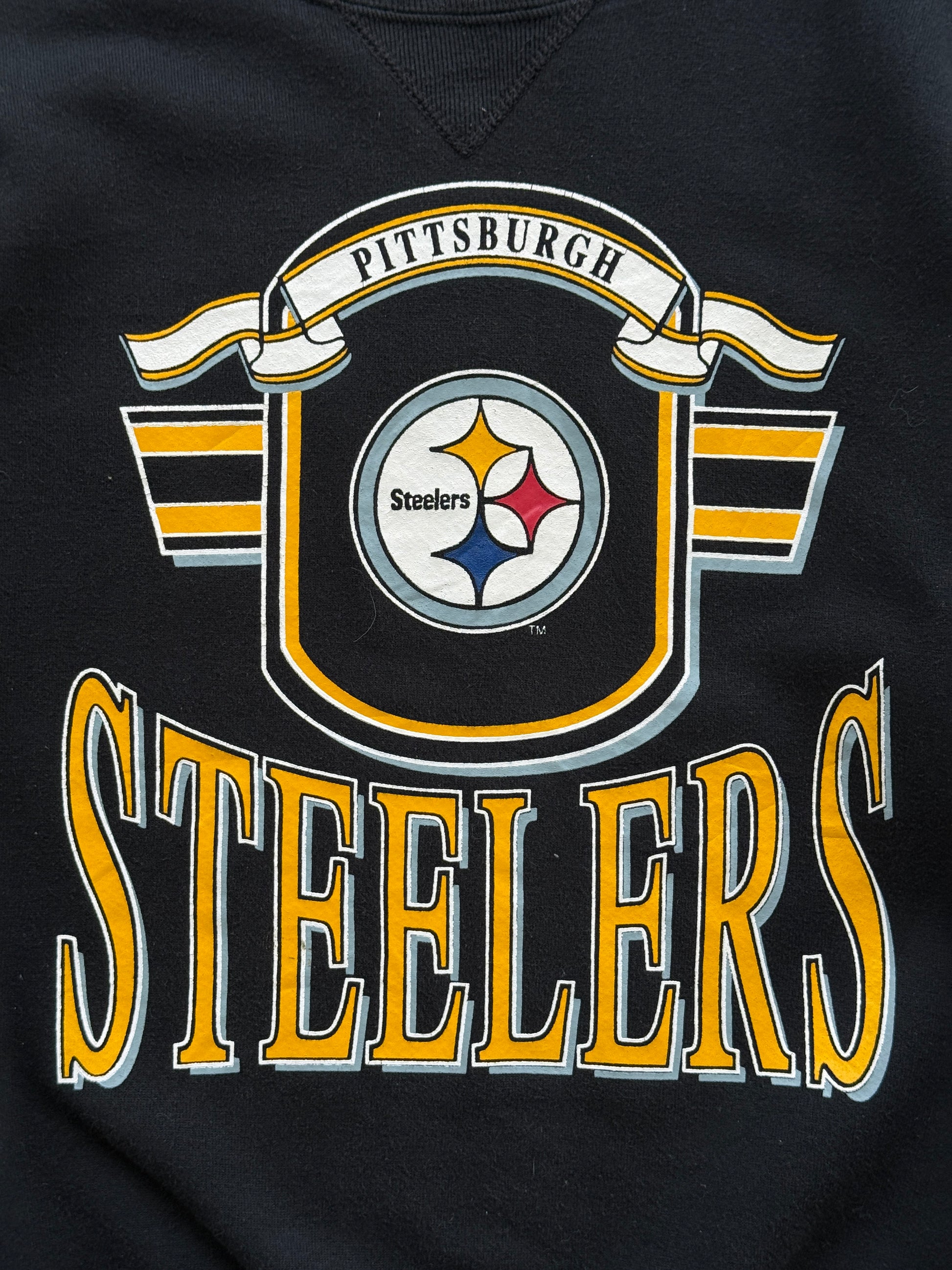 Russell Athletic Pittsburgh Steelers 90's Vintage NFL Sweatshirt - Small