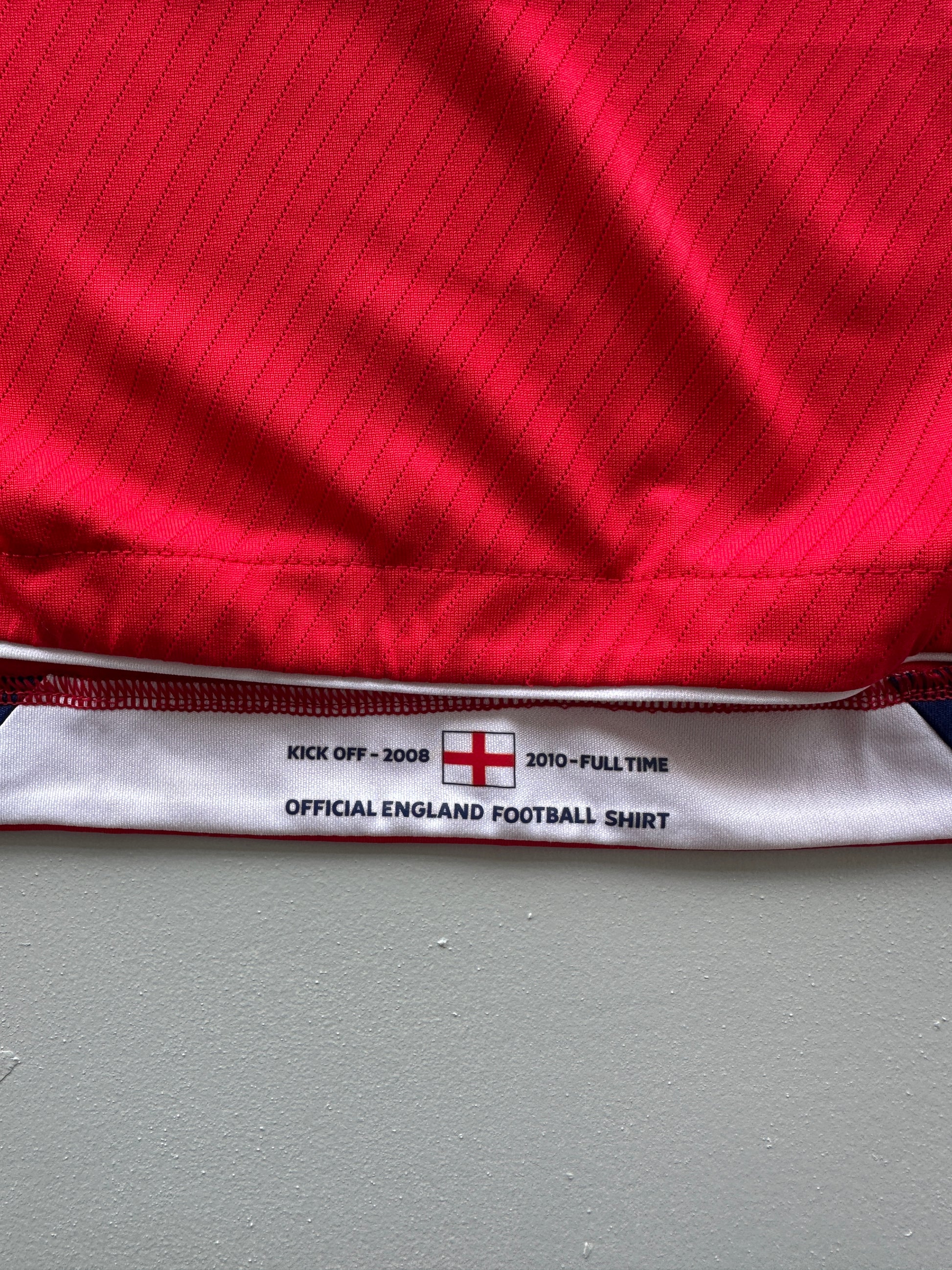 Umbro England 2008-10 Away Long Sleeve Vintage Football Shirt - XL