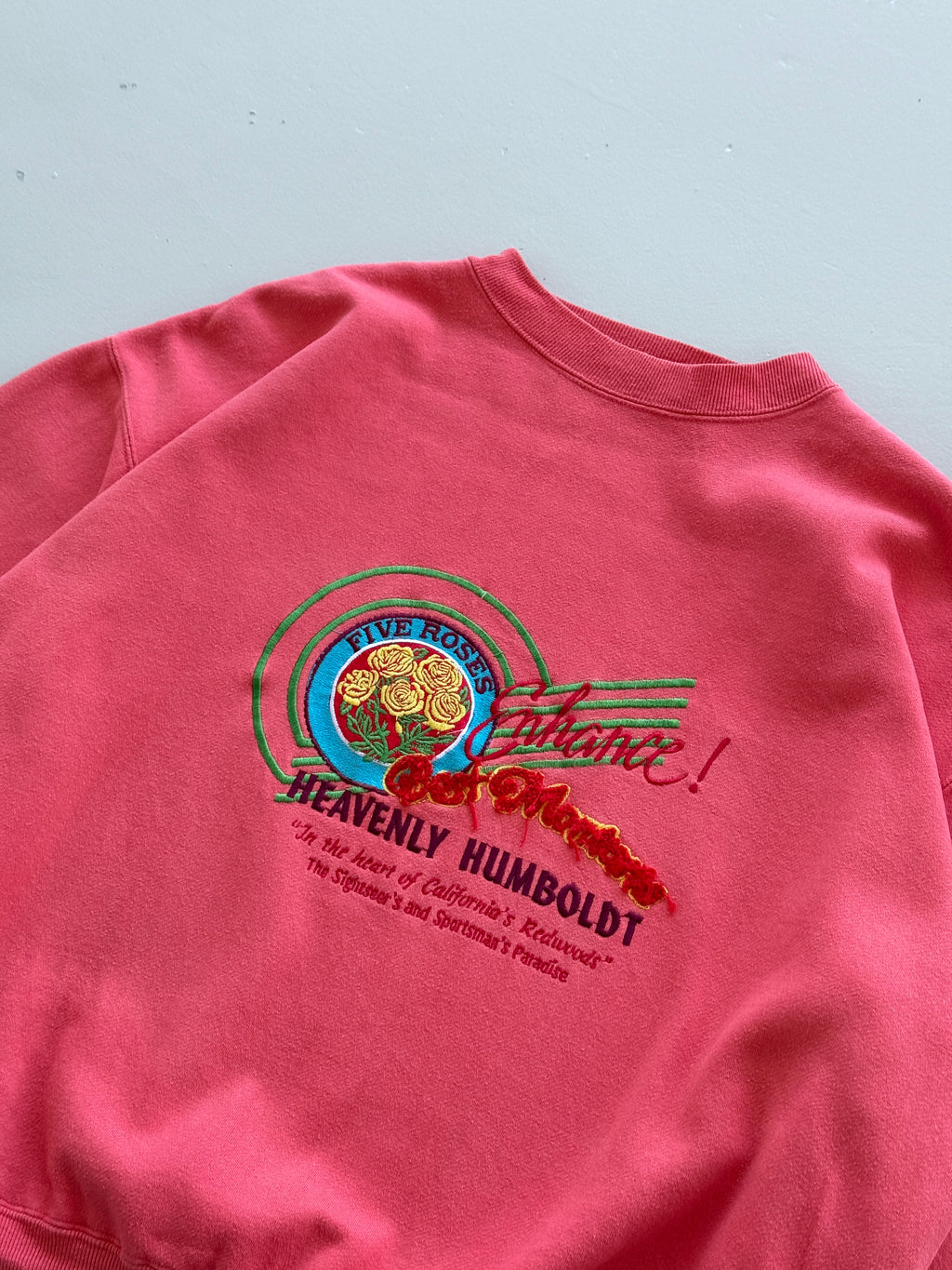 Pink Best Montana 80's Vintage Graphic Sweatshirt Jumper - Large