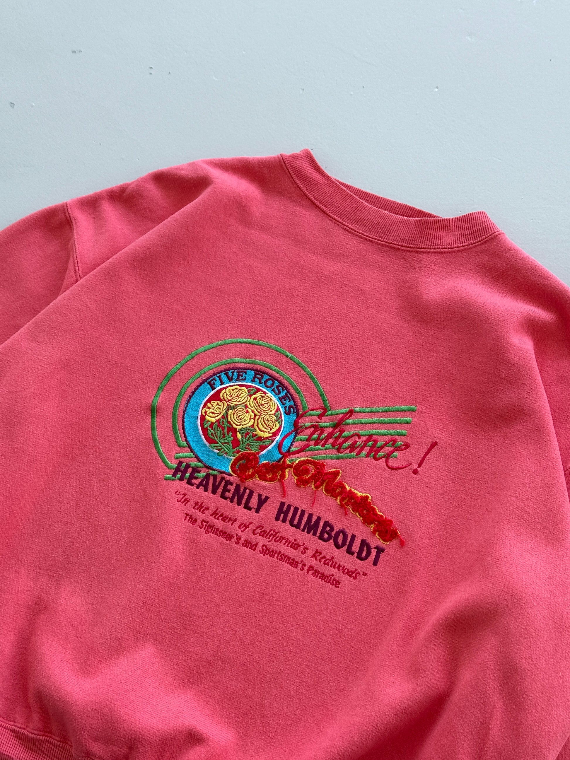 Pink Best Montana 80's Vintage Graphic Sweatshirt Jumper - Large