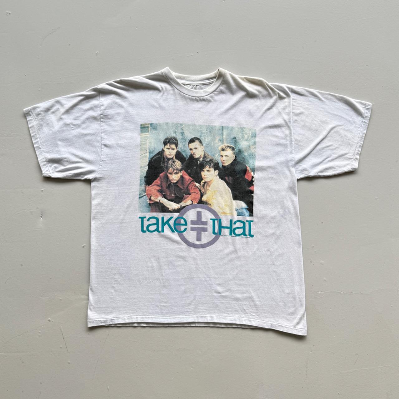 Light Blue Take That 90s Vintage Graphic Band T-Shirt - XL