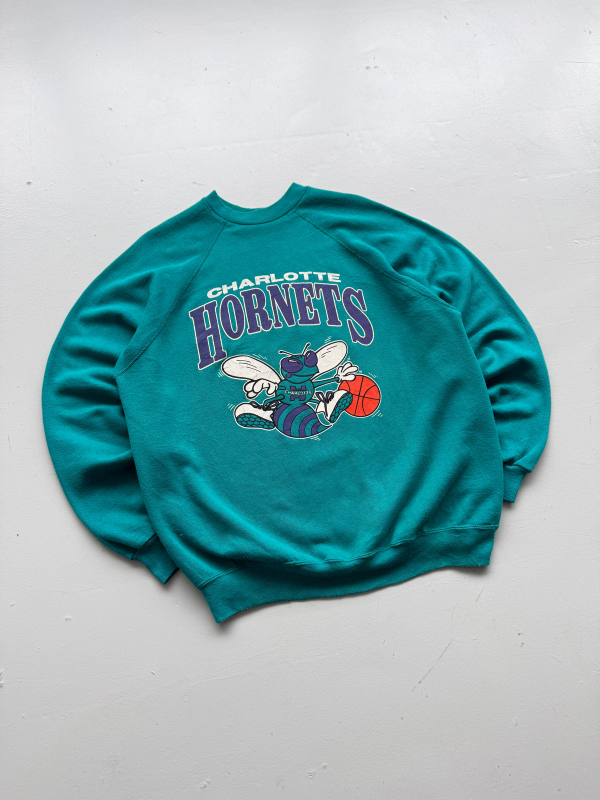 Artex Charlotte Hornets NBA 90's Vintage Sweatshirt - Large