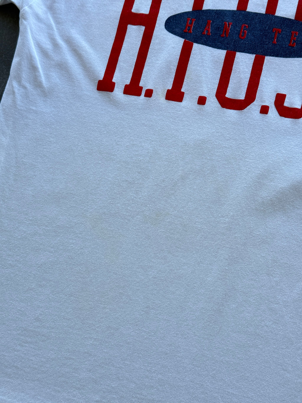 White Hang Ten H.T.U.S.A. 90's Vintage Graphic T-Shirt - Small