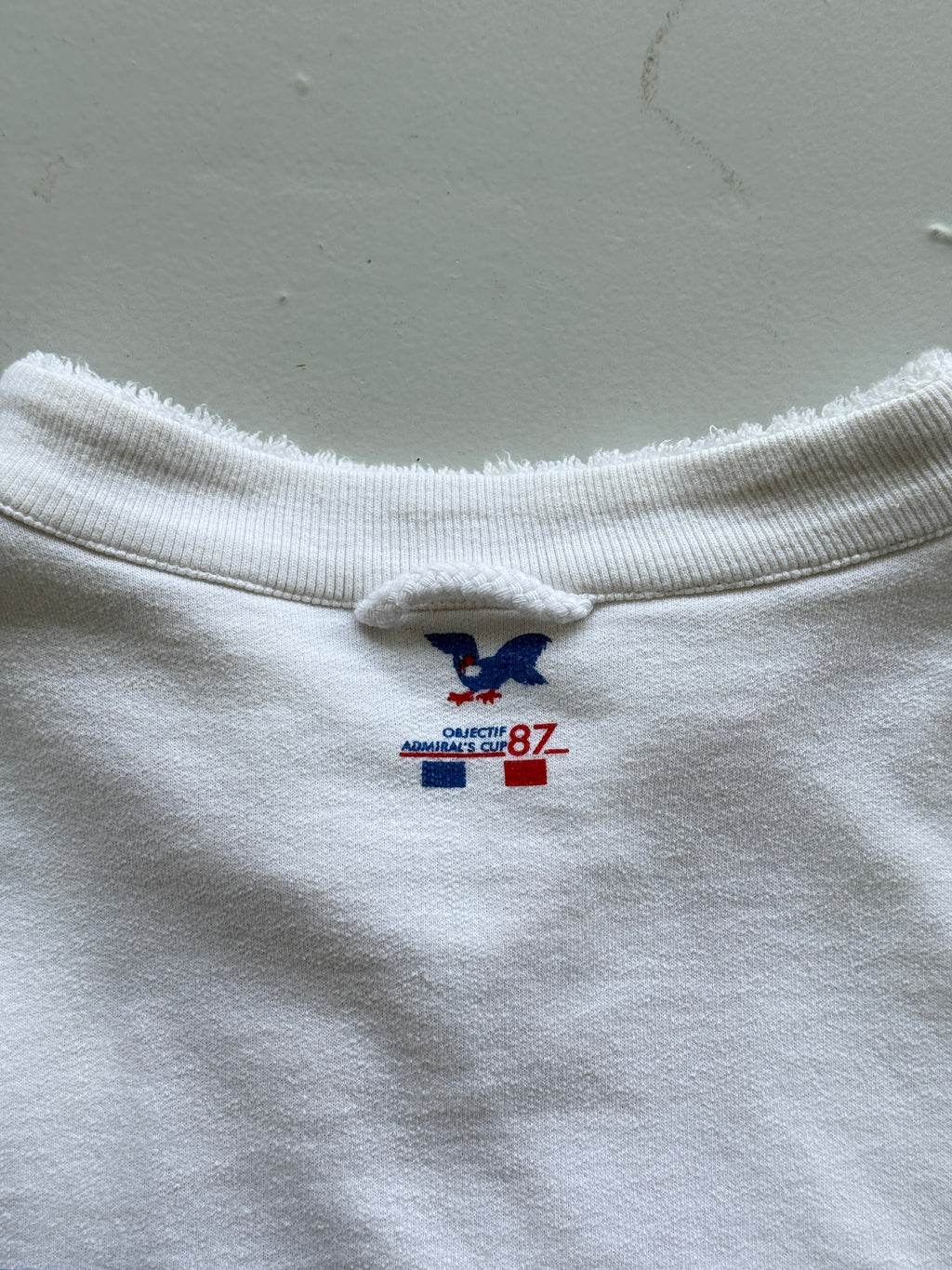 French Objectif Admiral's Cup 87 Vintage Sailing Sweatshirt - Medium/Large