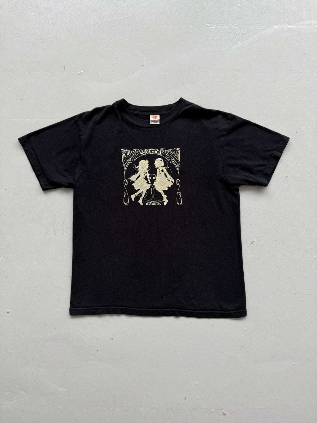 Black Komeiji Satori 00's Vintage Anime Graphic Gamer T-Shirt - Large