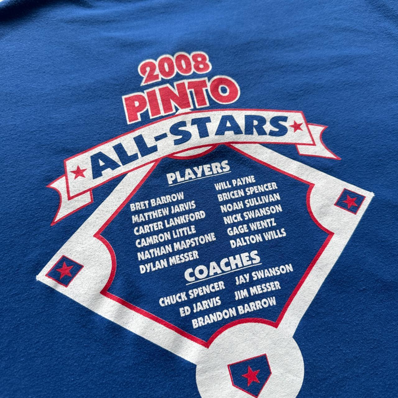 Blue Russell Atheltic Winston Sports Baseball 90s Vintage T-shirt - XL