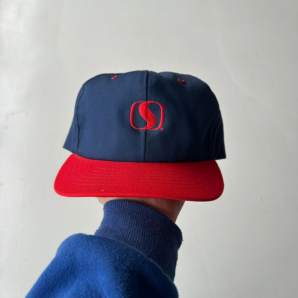 Navy Red ‘S’ Vintage SnapBack Trucker Cap