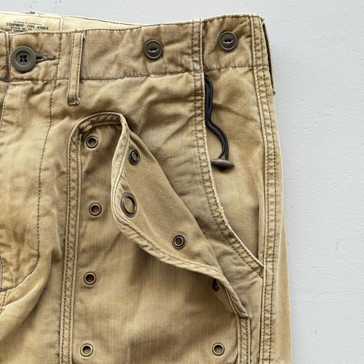 Khaki Avirex Cotton 90's Vintage Cargo's - 33” x 31”
