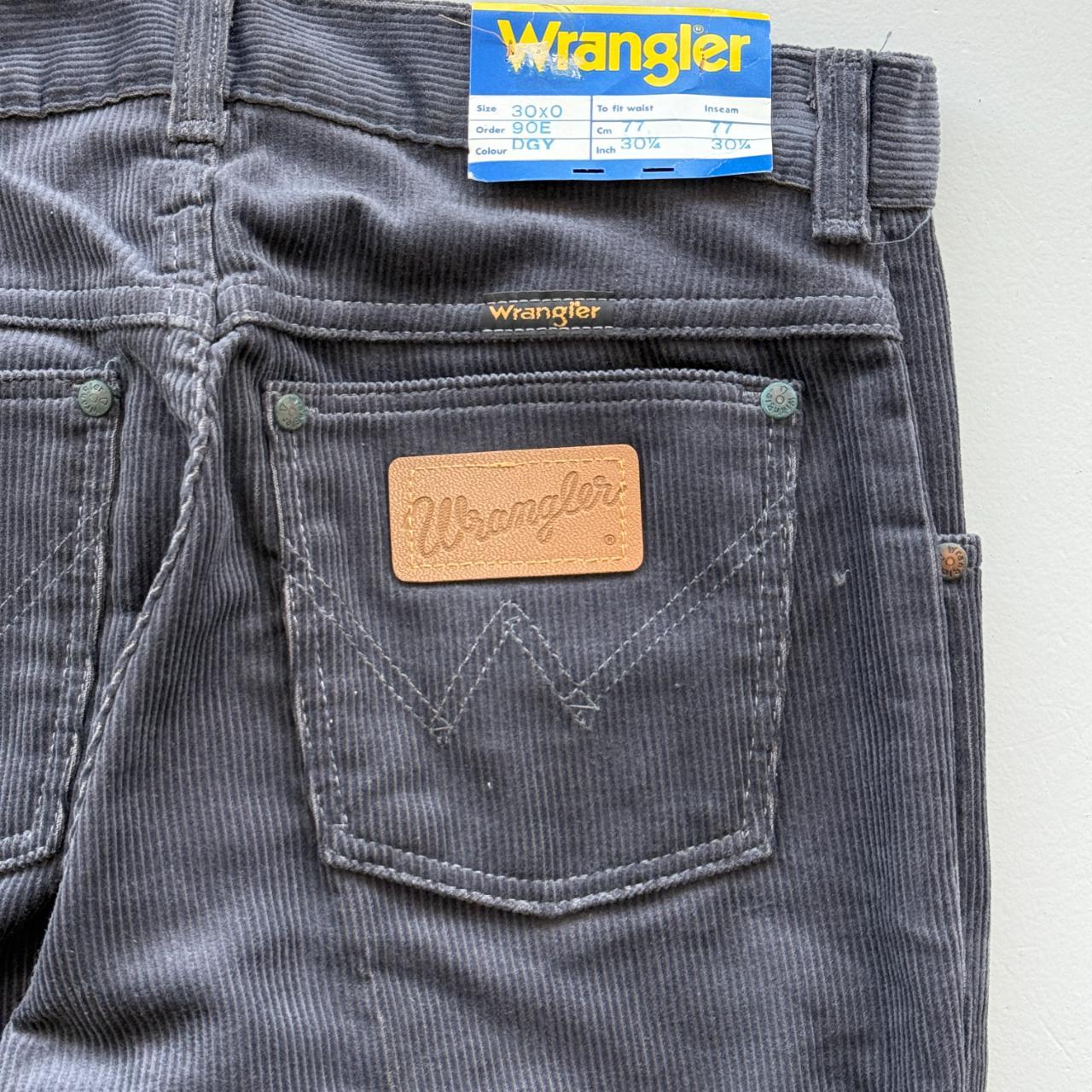 Grey Wrangler Corduroy 80's Vintage Boot Cut Jeans - 26” x 29”
