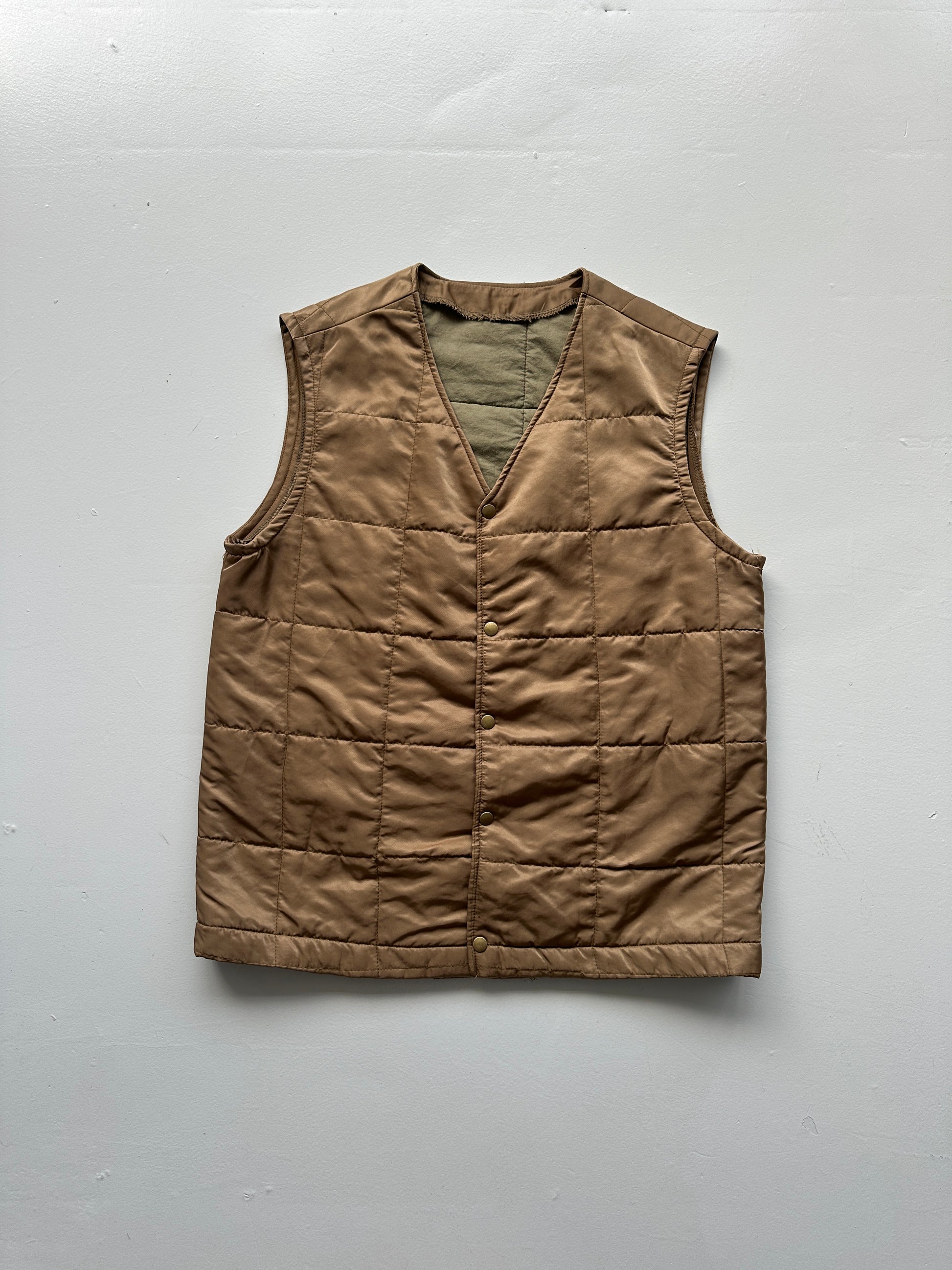 American Vintage Military Style Quilted Liner Vest Vintage - Medium