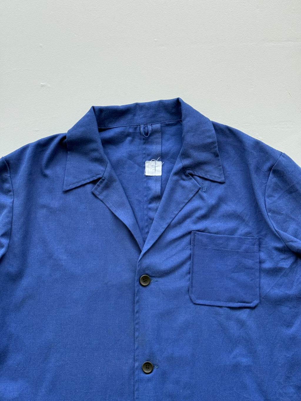 Navy Vintage French Handmade 80s Blazer Style Work Jacket CH183 - XL