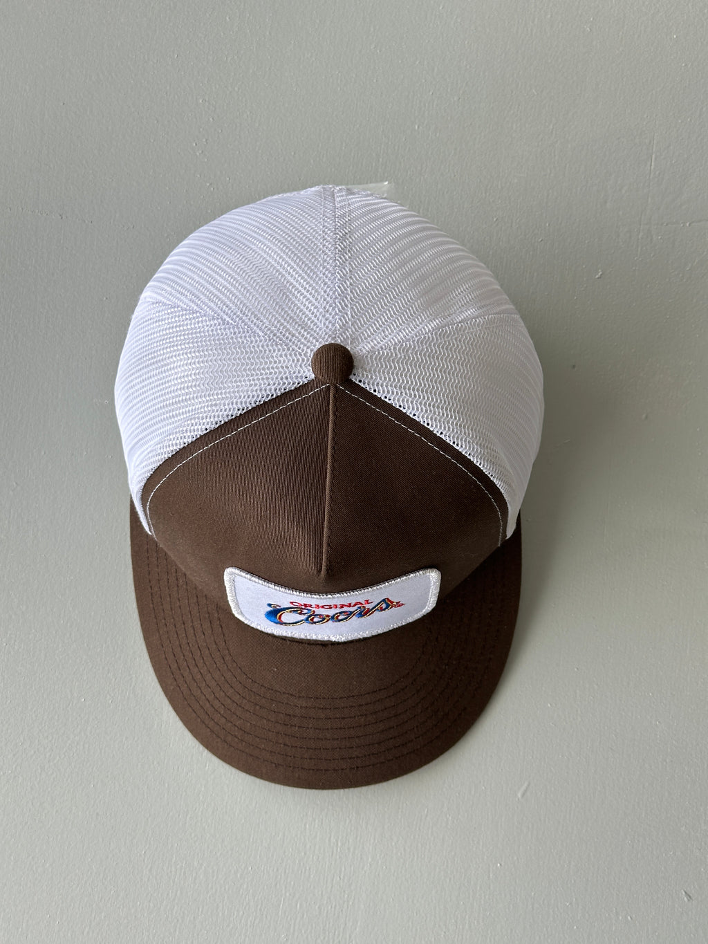 Brown / White Original Coors 90's Vintage Foam and Mesh SnapBack Trucker Cap