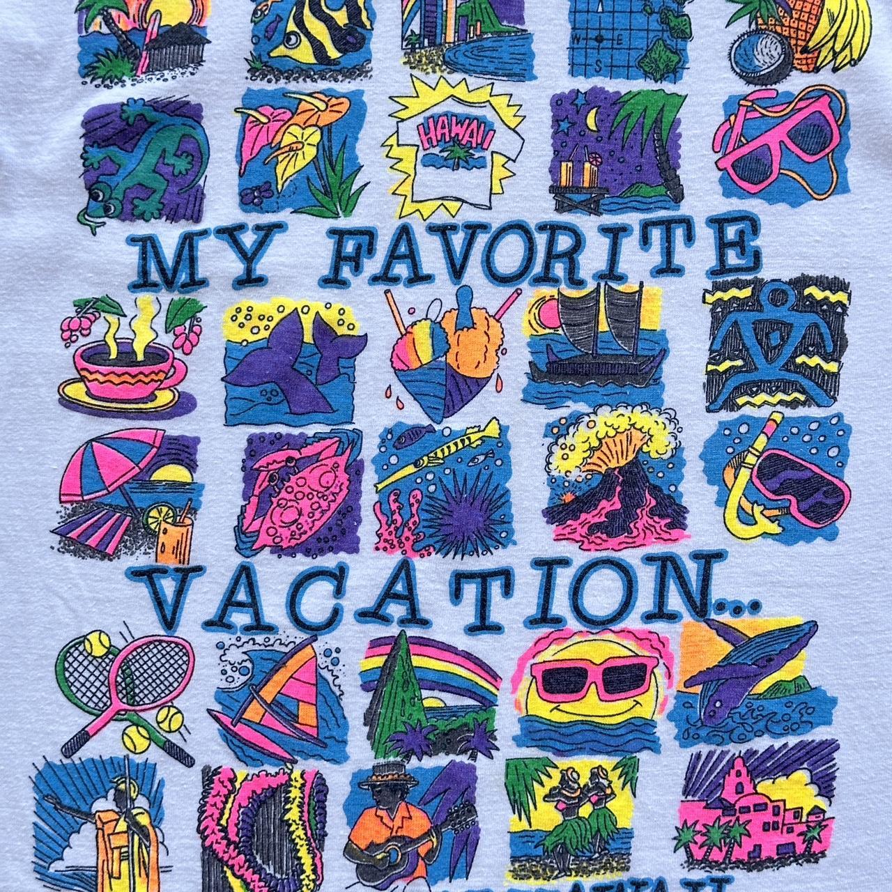 White Hawaii Tourist 90s Vintage T-shirt - Small