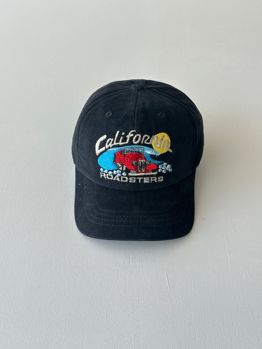 Black California Roadsters 90's Vintage SnapBack Trucker Cap