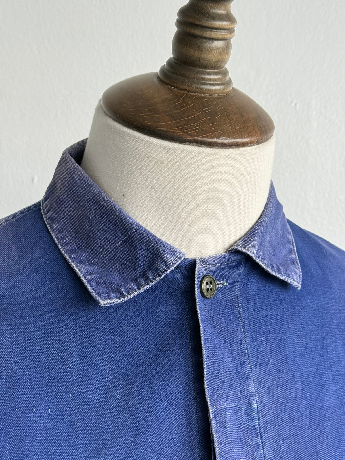 Blue French 1950's/60's Vintage Workwear Chore Jacket CH468 - Small