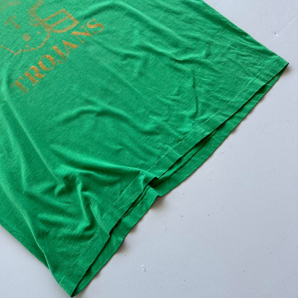 Green Trojans 80s/90s Americana Vintage T-shirt - 2XL