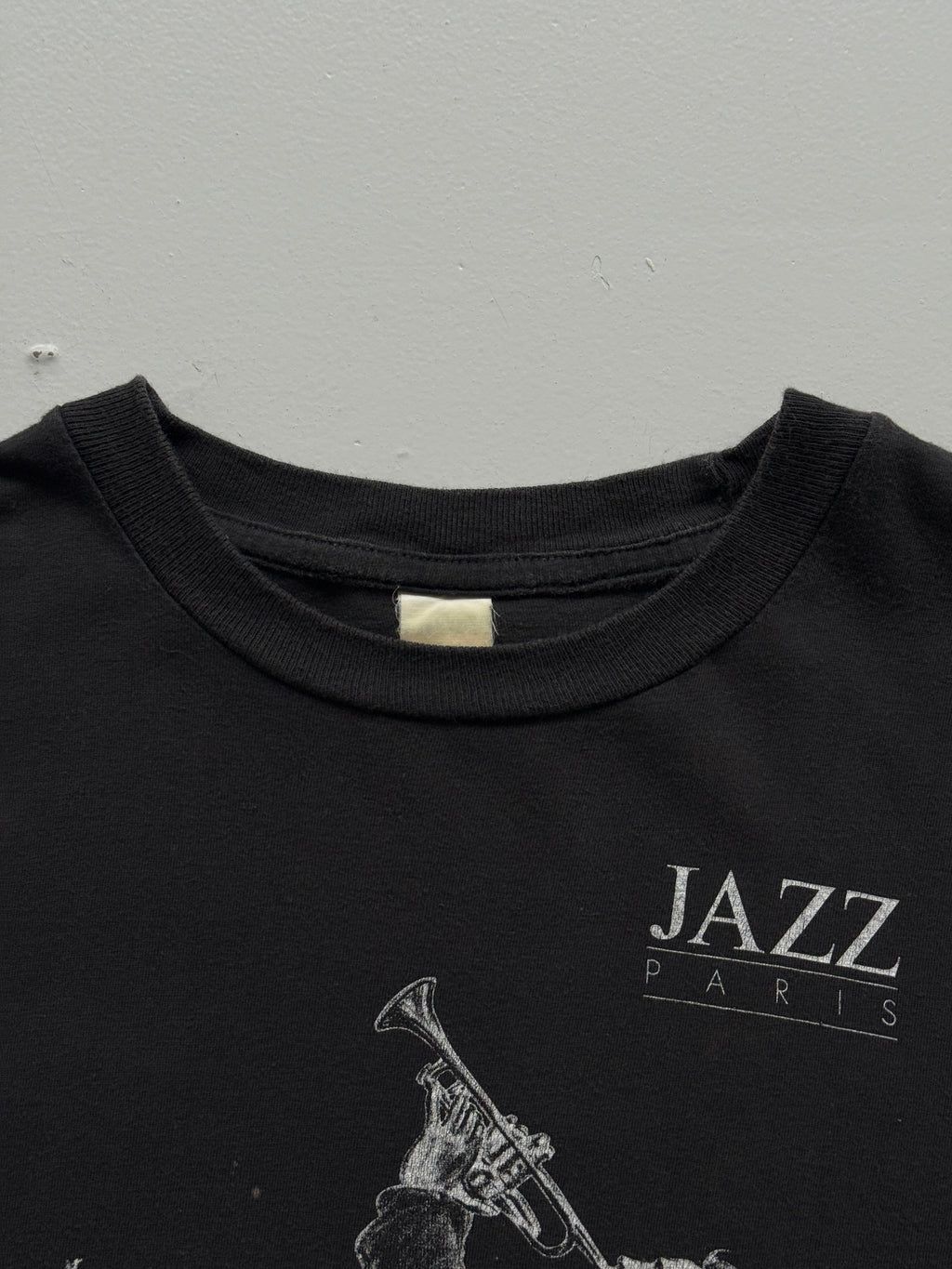 Black Jazz Paris 90's Vintage Single Stitch T-Shirt - Medium