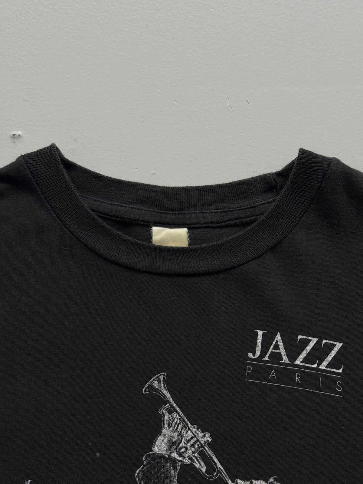 Black Jazz Paris 90's Vintage Single Stitch T-Shirt - Medium