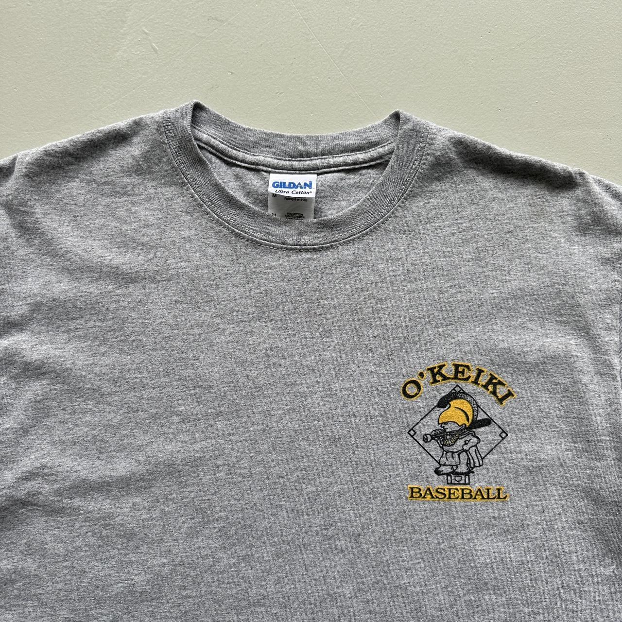Grey O'Keiki Baseball 00s Vintage T-shirt - Medium