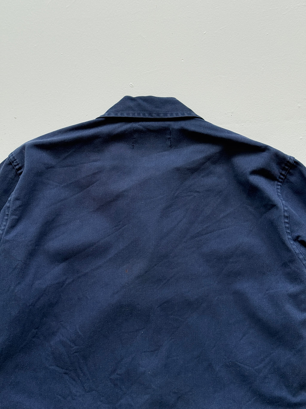 Faded Navy Blue French Chore Jacket 90's Vintage Workwear CH201 - Small