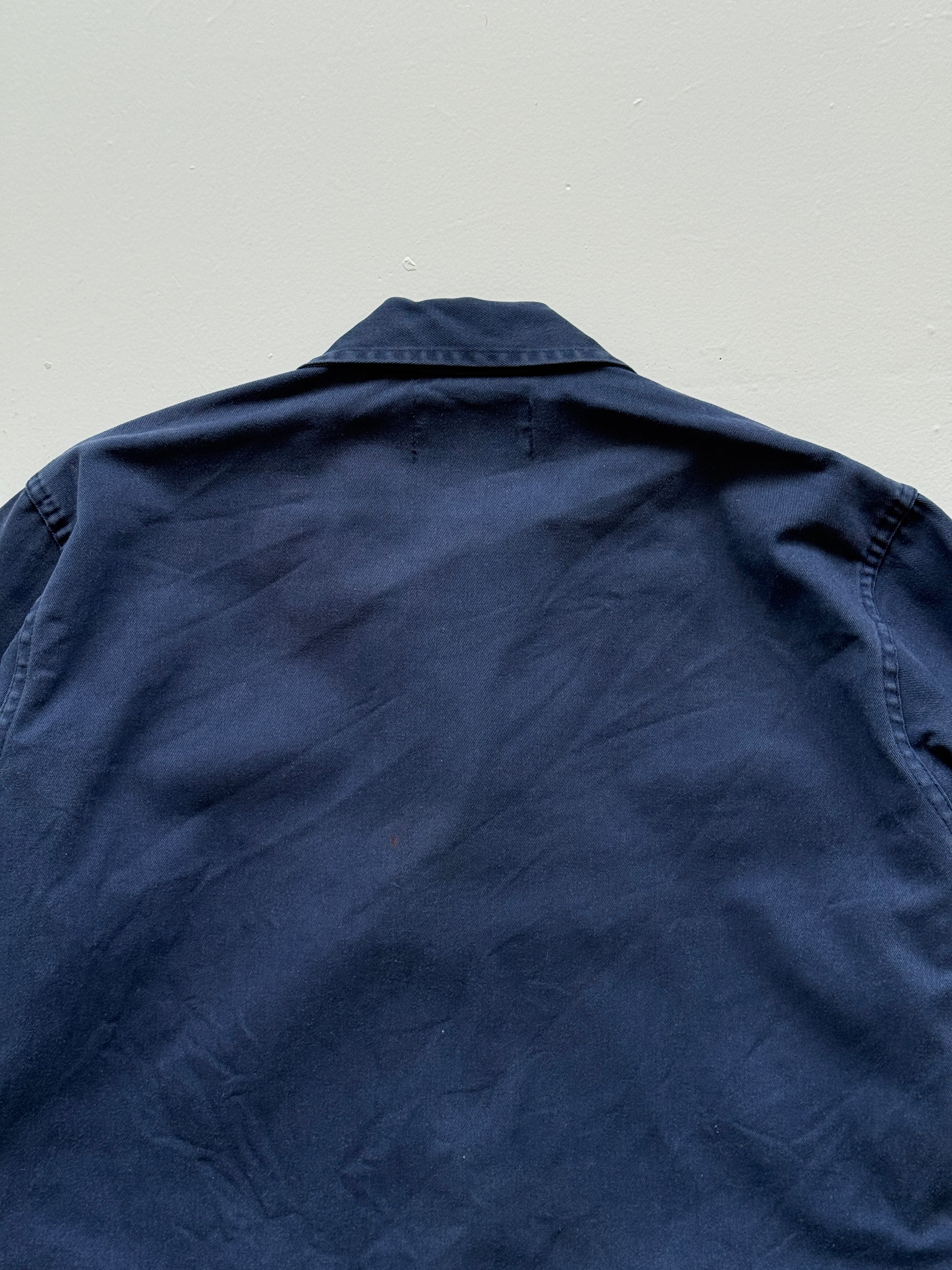 Faded Navy Blue French Chore Jacket 90's Vintage Workwear CH201 - Small