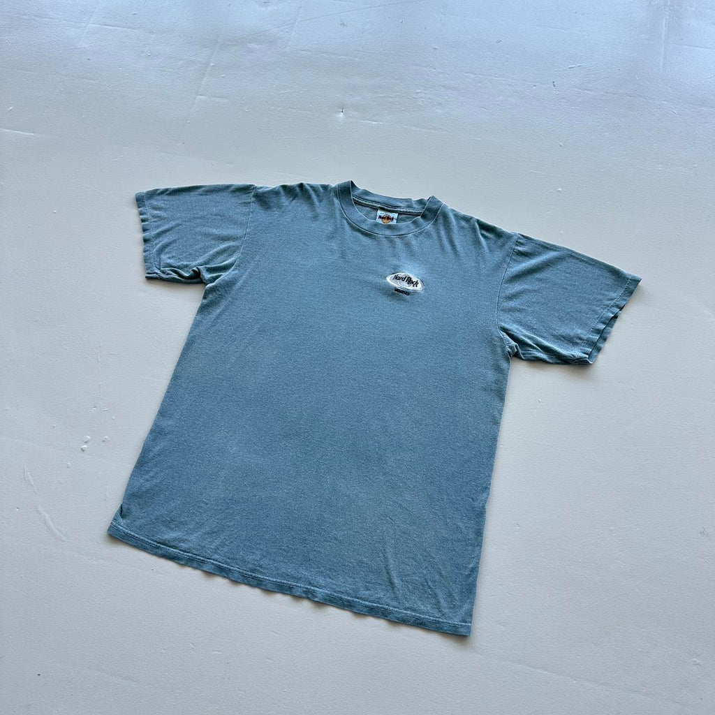 Pale Blue Over-dyed Hard Rock Memphis Vintage 90’s T-shirt - Large