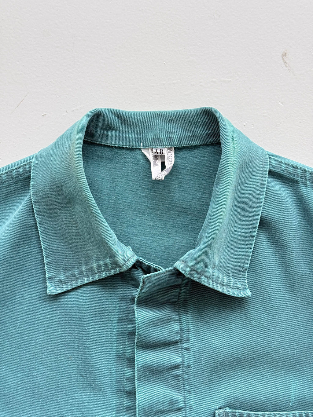 Teal French Vintage Workwear Chore Jacket 80's CH381 - Small