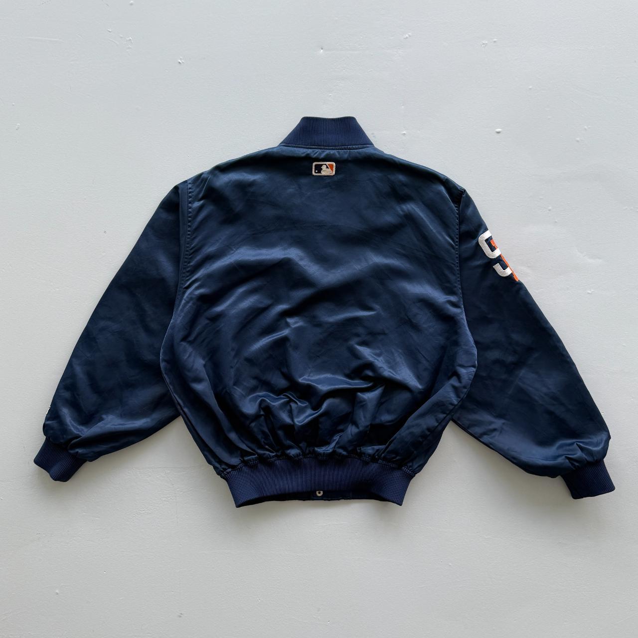 Navy 90s San Diego Padres Starter Diamond Collection Satin Dugout Varisty Jacket - Medium