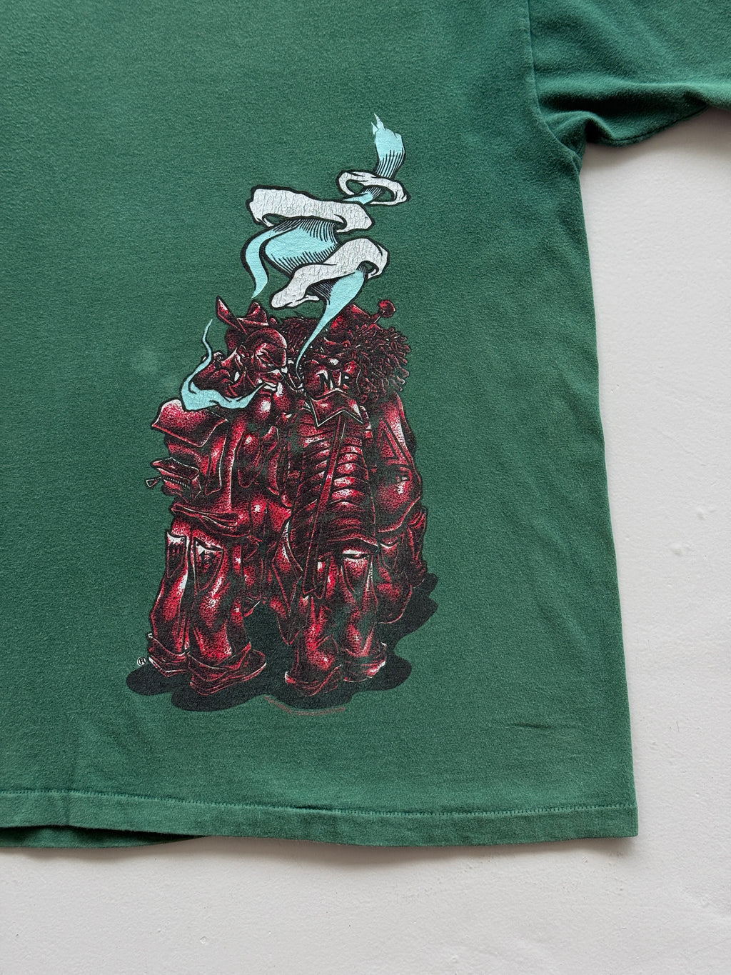 Green Mad Boy 90's Vintage Single Stitch Hip Hop Graphic T-Shirt - XL