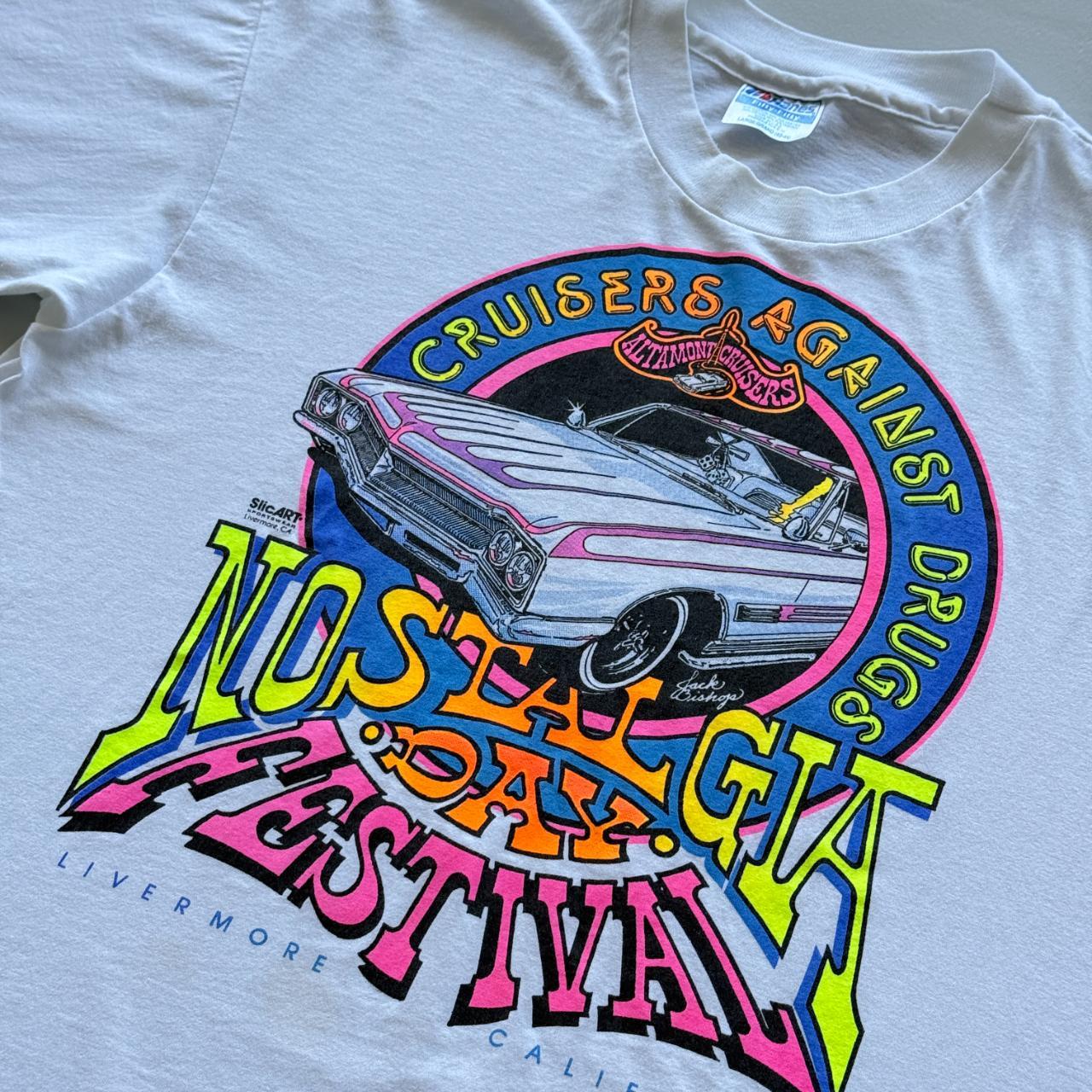 White Cruisers Against Drugs Vintage 90s T-shirt - Large