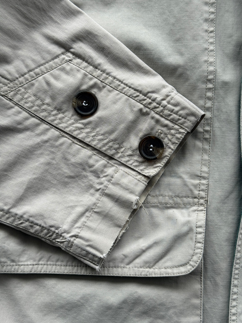 Cream Fila 00's Vintage Barn Field Jacket - Large