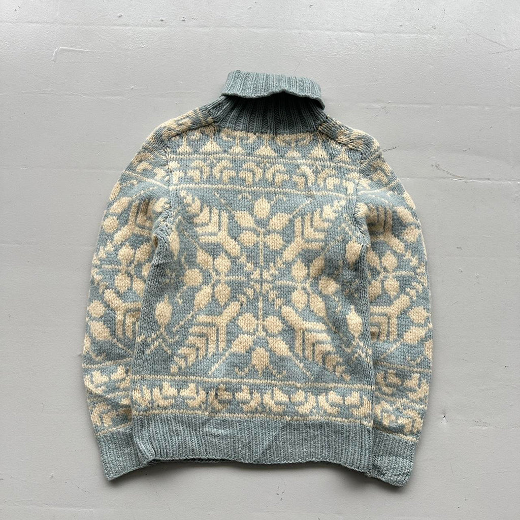 Eddie Bauer 90’s Vintage Geometric Knit Jumper - Small 8/10