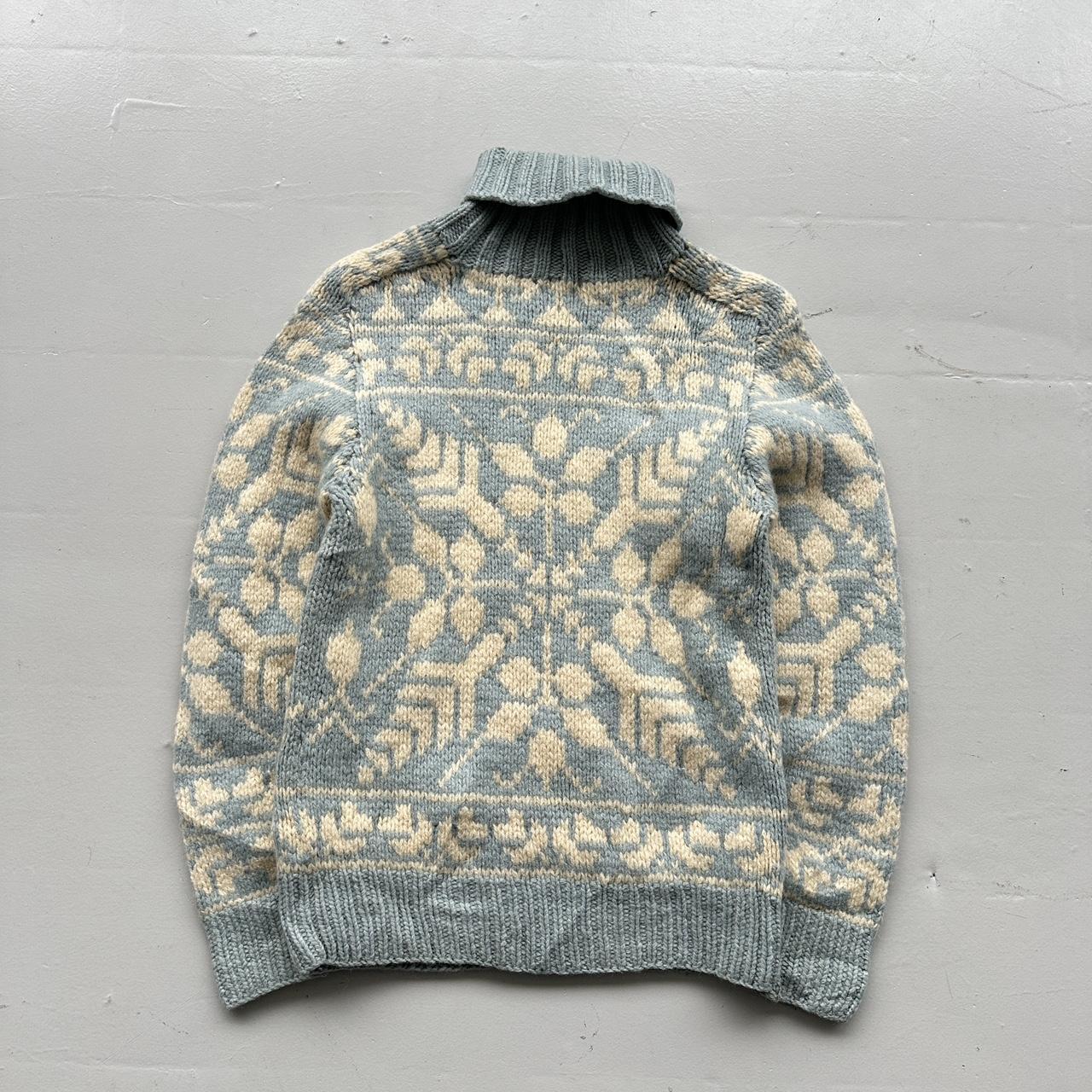 Eddie Bauer 90’s Vintage Geometric Knit Jumper - Small 8/10