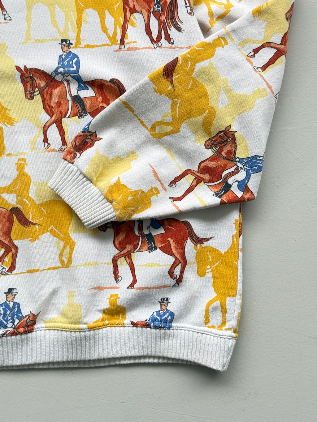Greenfield Made in Italy Equestrian 80's Vintage Sweatshirt - Medium