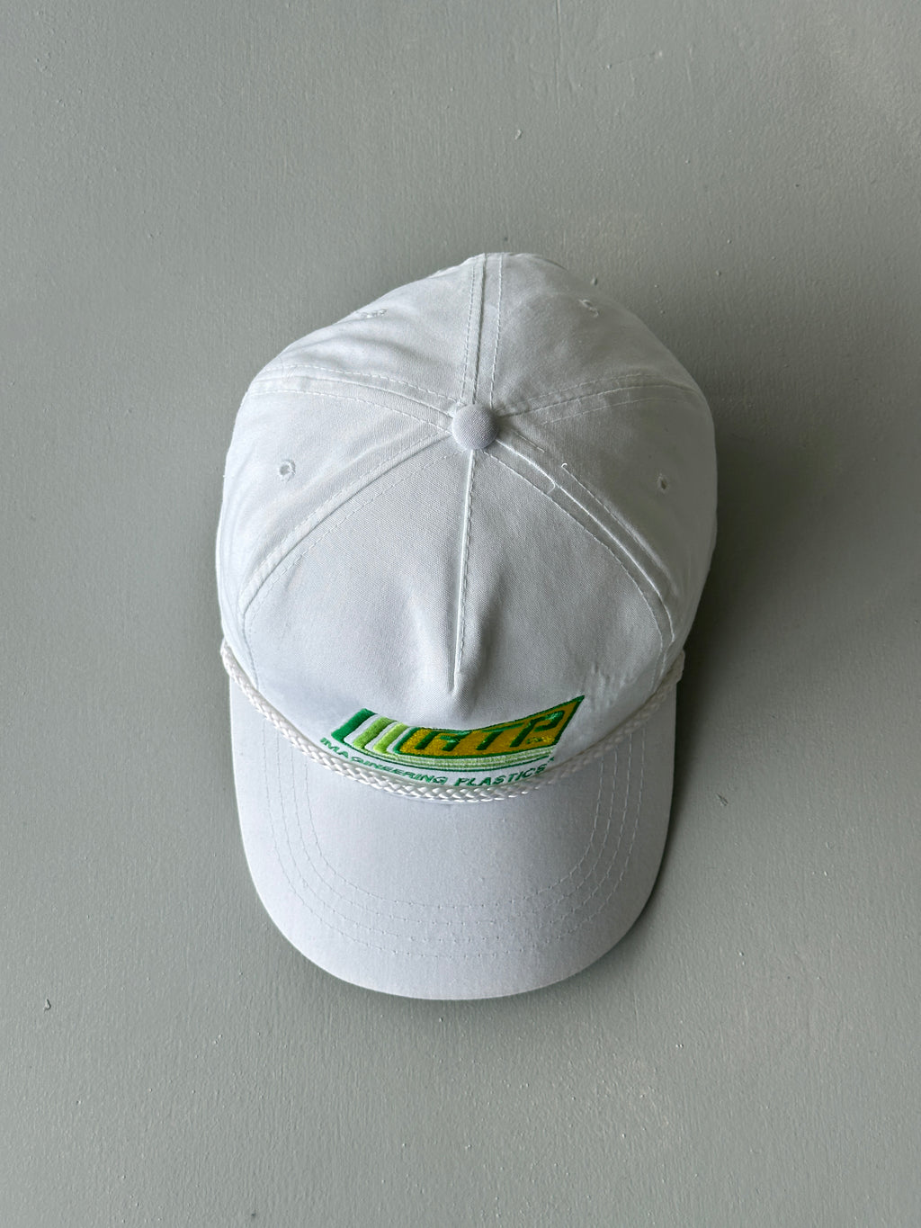 White RTP Co. Imagineering Plastics 90's Vintage SnapBack Trucker Cap