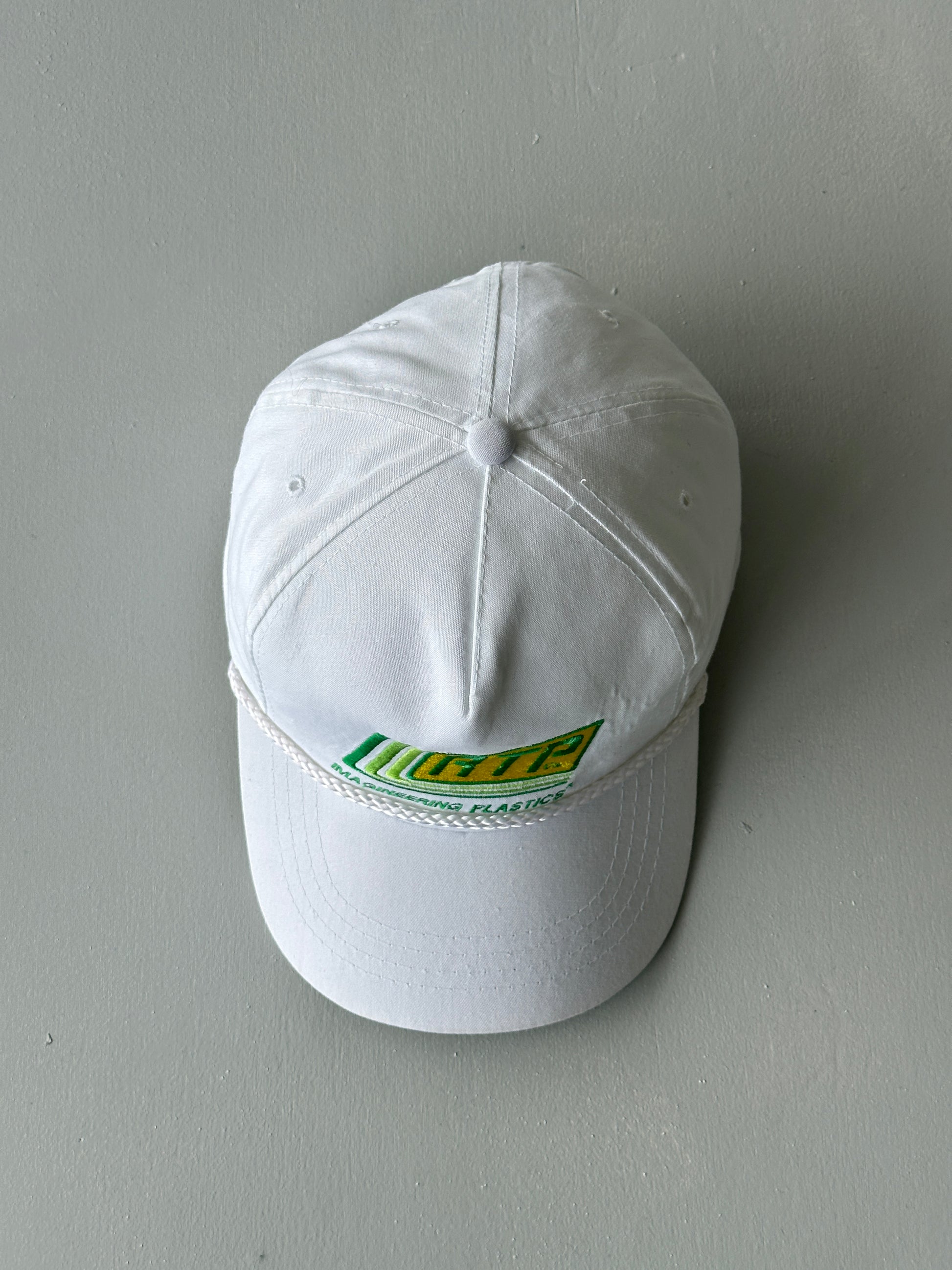 White RTP Co. Imagineering Plastics 90's Vintage SnapBack Trucker Cap