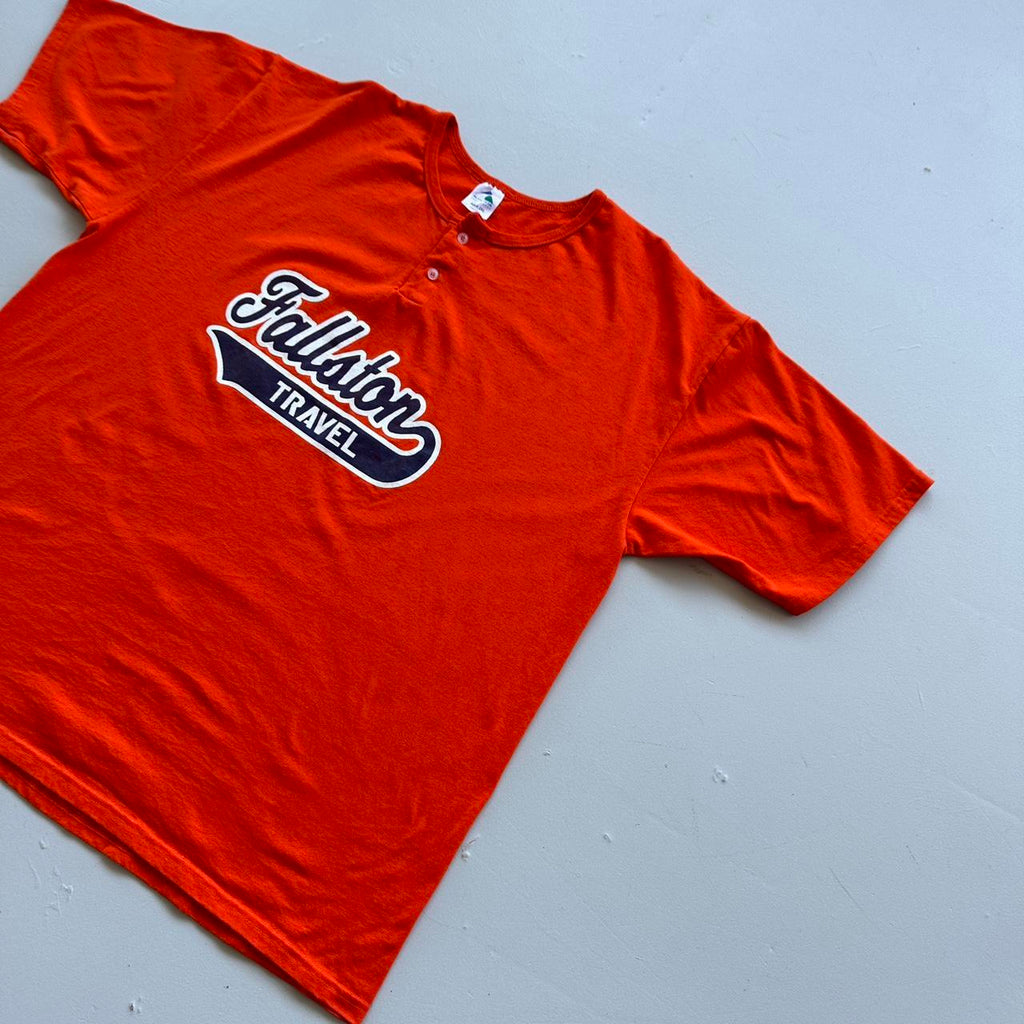 Orange Fallston Baseball 90s Vintage T-shirt - 2XL