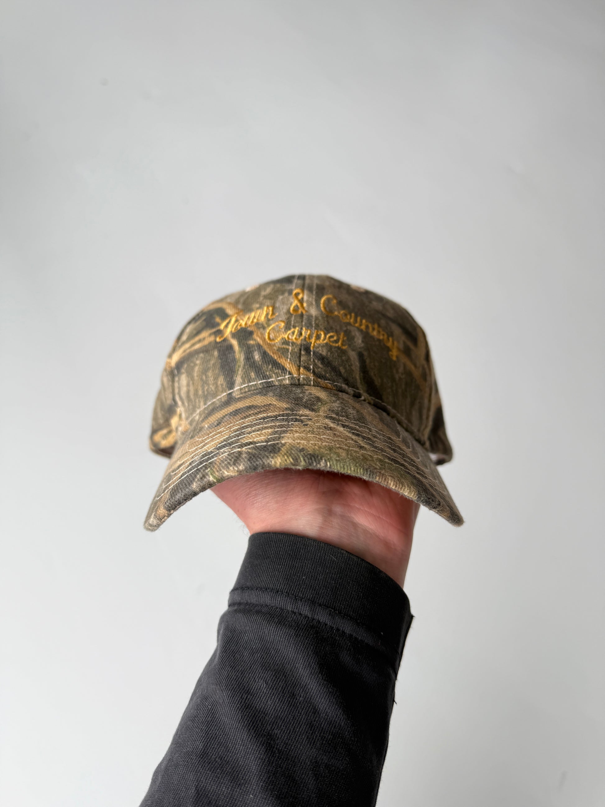 Green Camo Town and Country Carpet Vintage Cotton SnapBack Trucker Cap