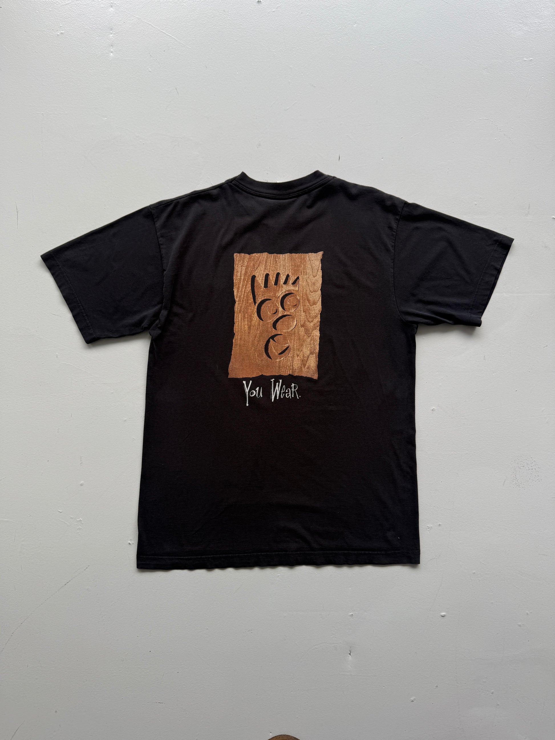 Black Rare Adidas Basketball 00's Vintage Graphic T-Shirt - Medium