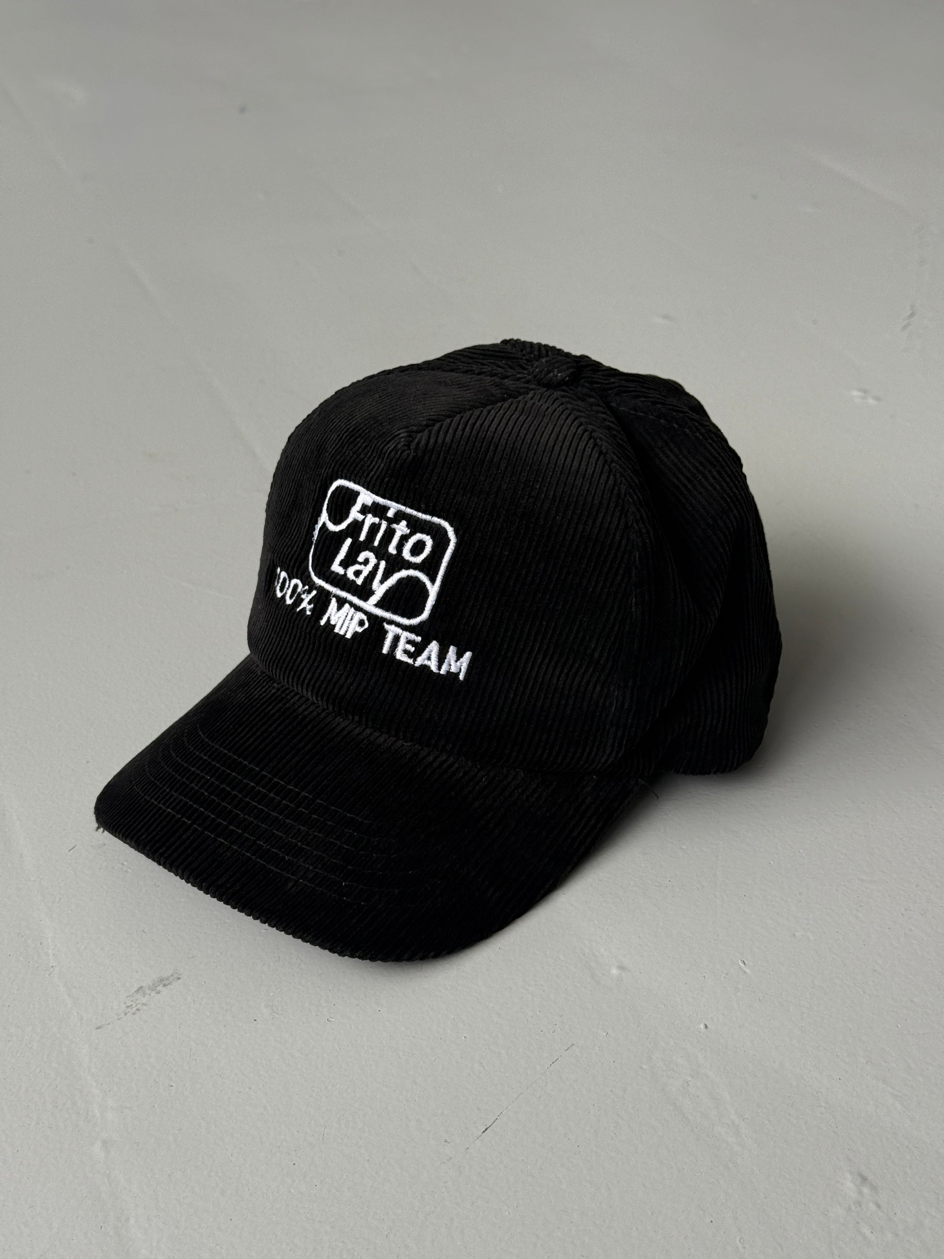 Black Frito Lay Vintage Corduroy SnapBack Trucker Cap