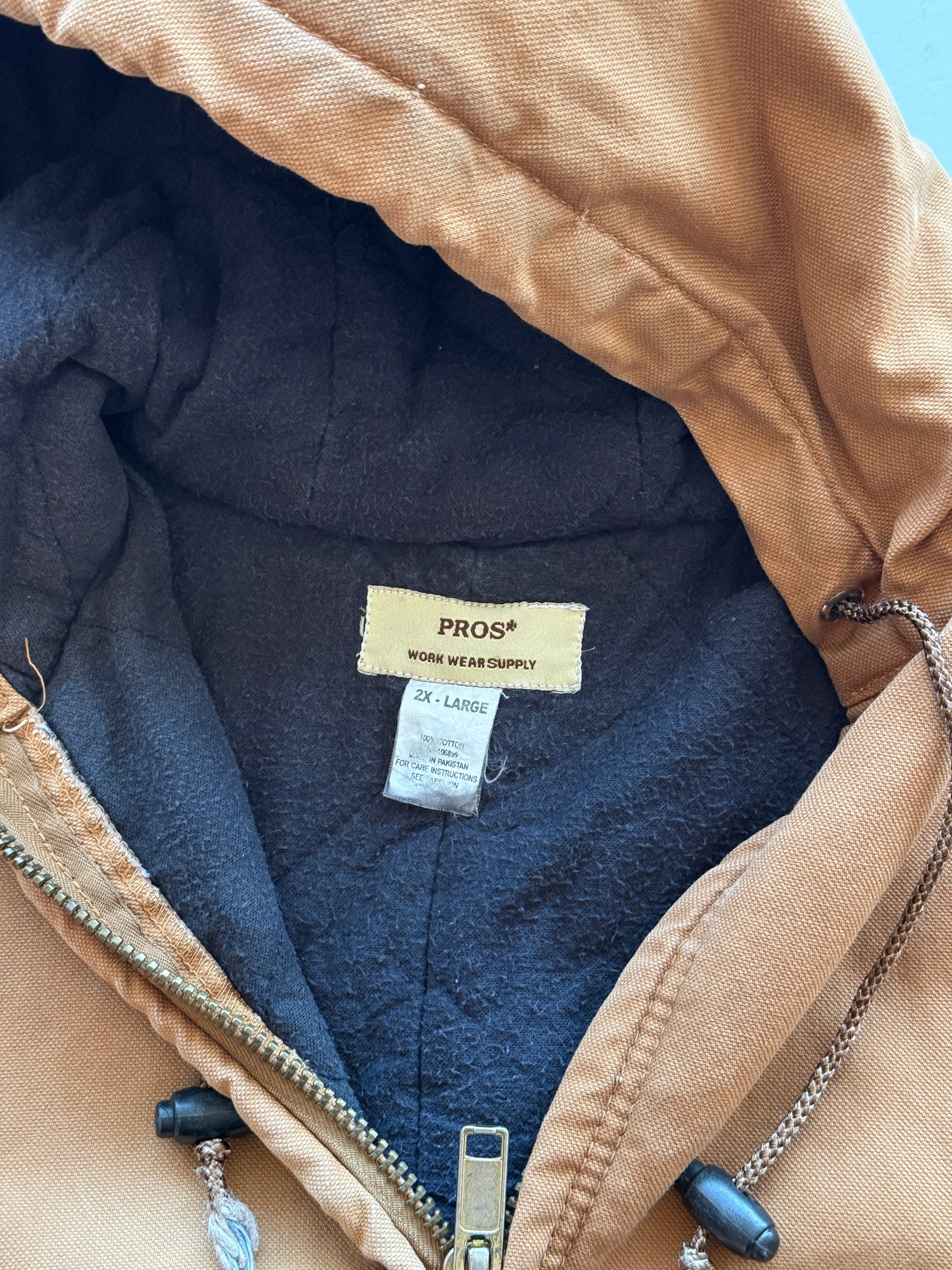 Tan Workwear Supply 90's Vintage Canvas Active Jacket - 2XL