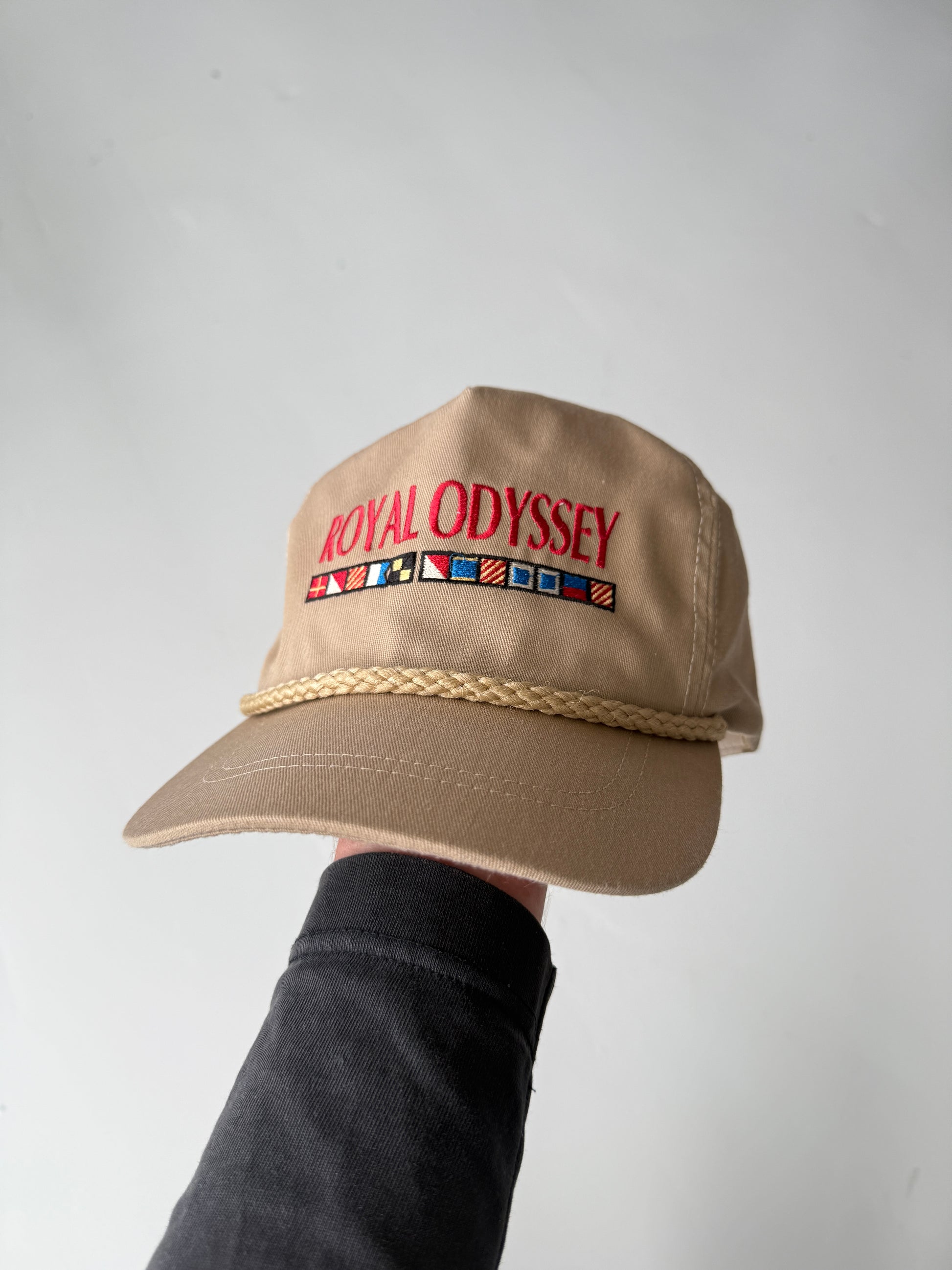 Beige Royal Odyssey Vintage Cotton SnapBack Trucker Cap