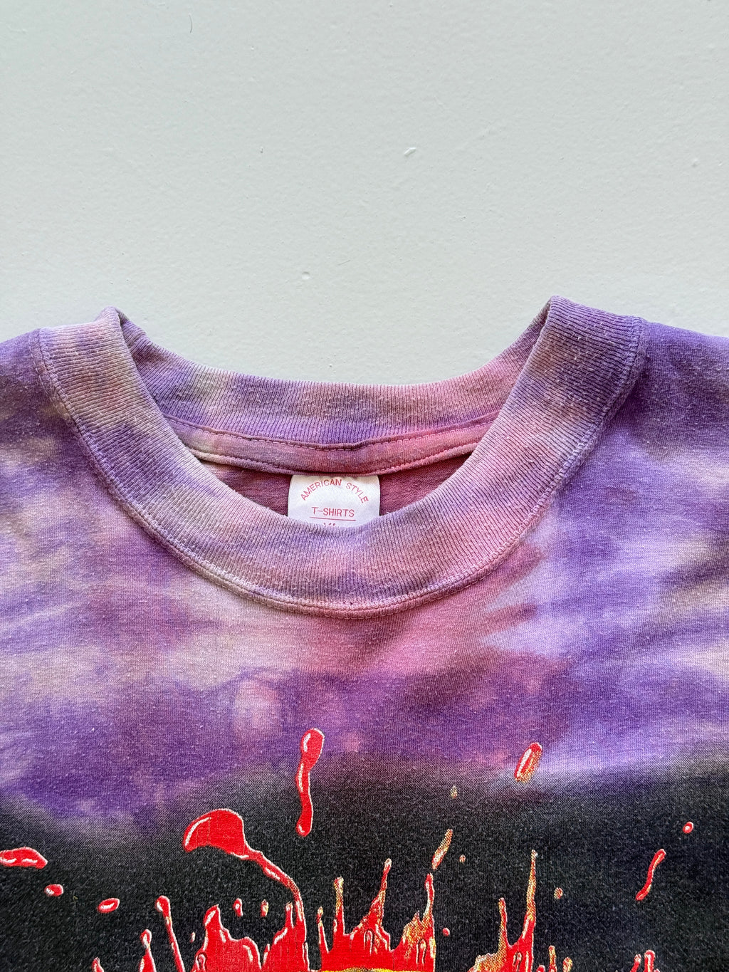 Purple Tie-Dye Guns N' Roses 90's Vintage Single Stitch Graphic T-Shirt - XL
