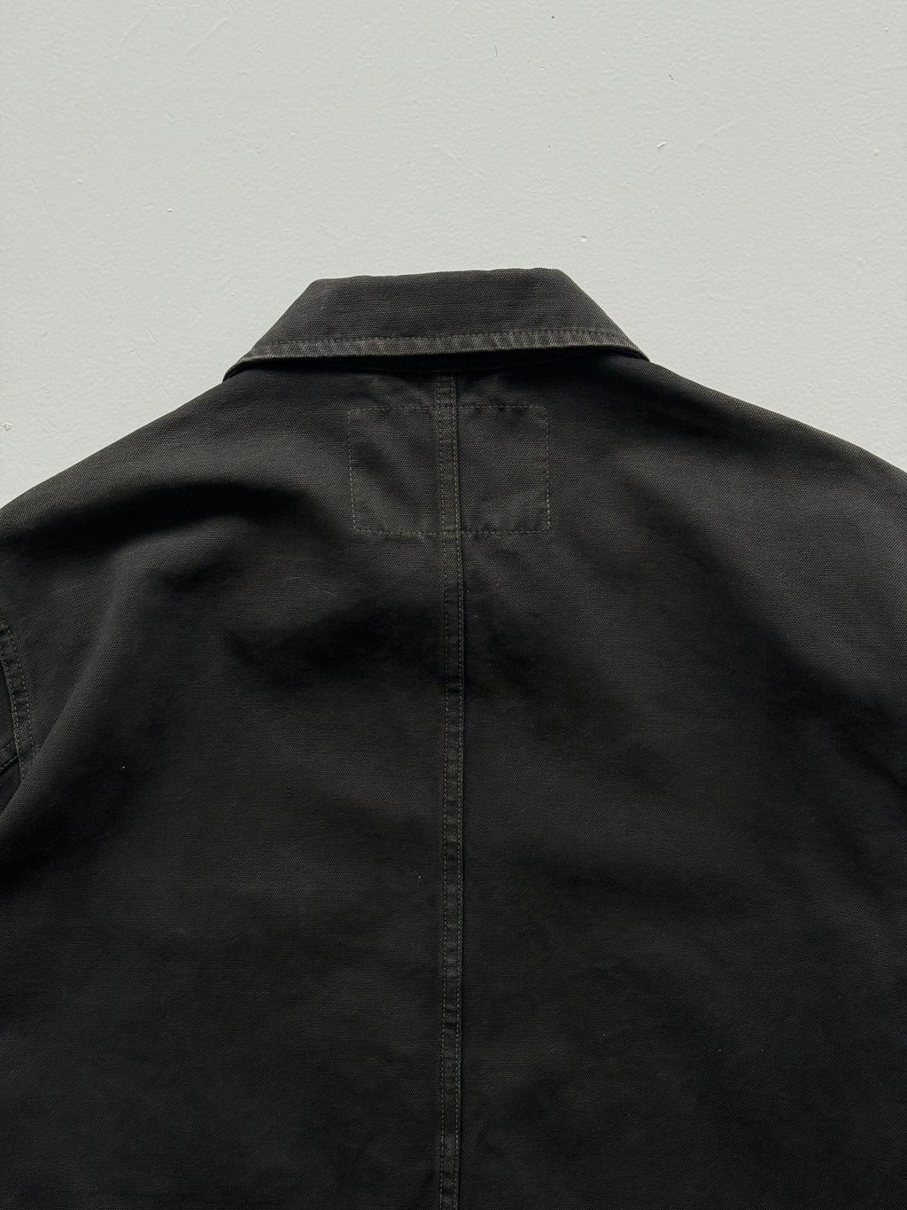 Black French Chore Jacket 90's Vintage Canvas Workwear CH217- Small