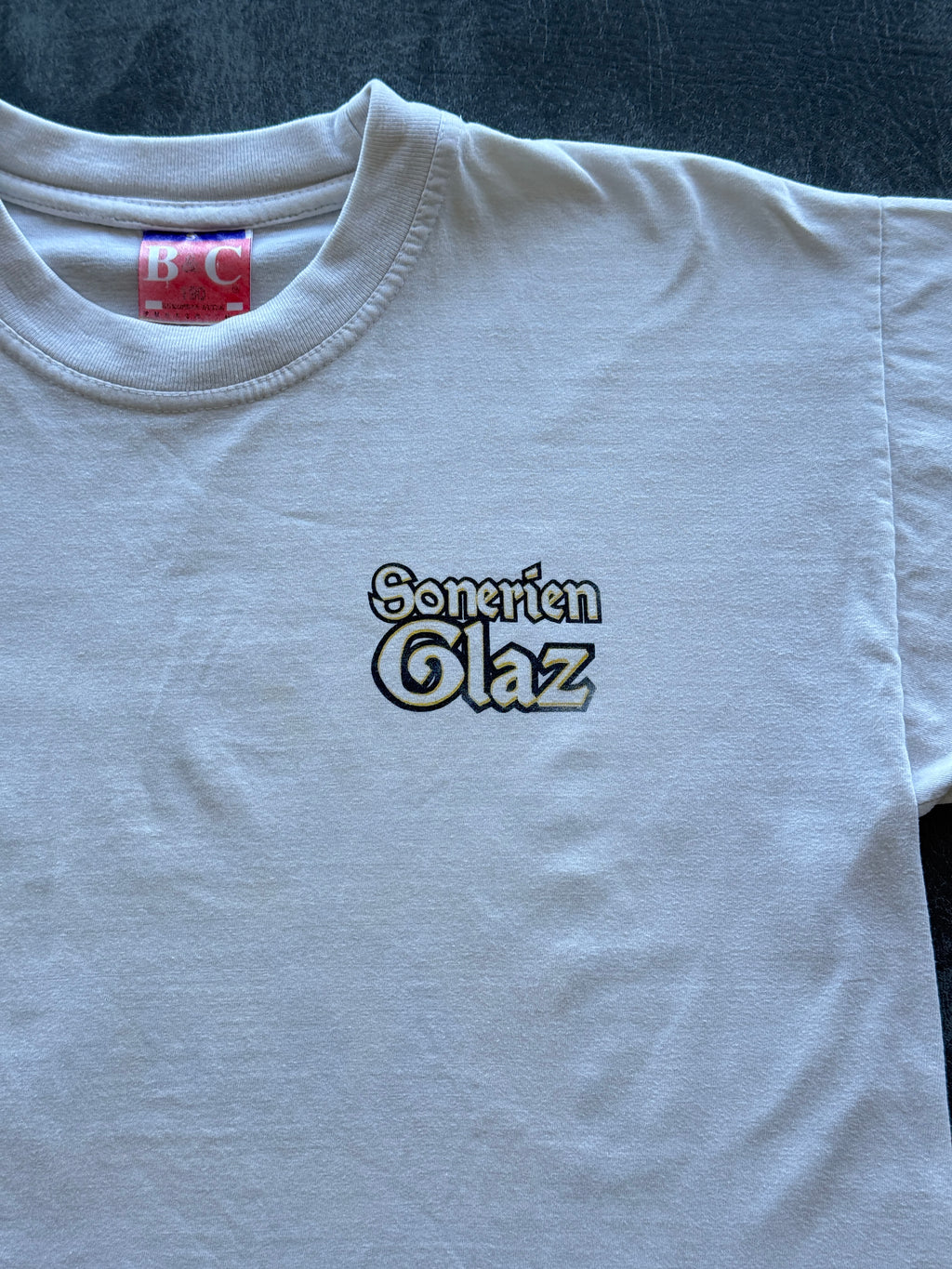 White Sonerien Glaz Breton Folk Band Vintage Graphic T-Shirt - Small