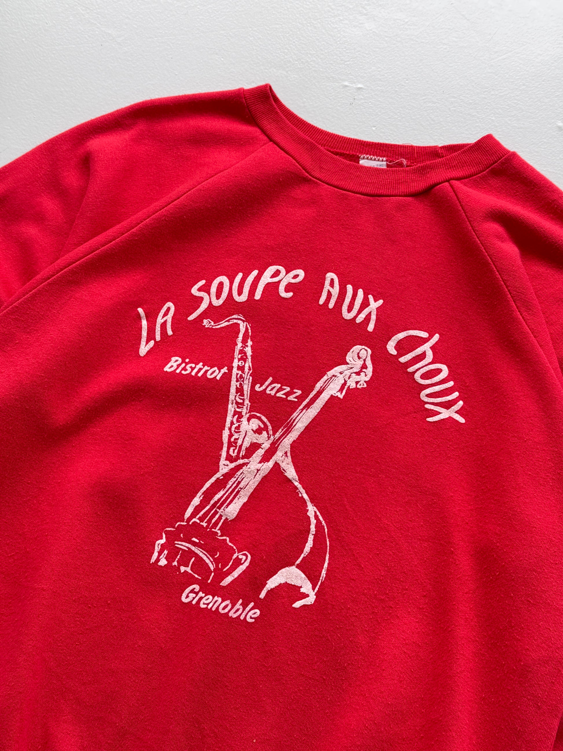 La Soupe Aux Choux Bistrot Jazz Grenoble 90's Vintage Sweatshirt - Small