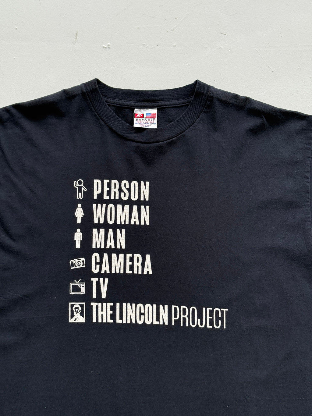 Black The Lincoln Project 00's Vintage Graphic T-Shirt - XL
