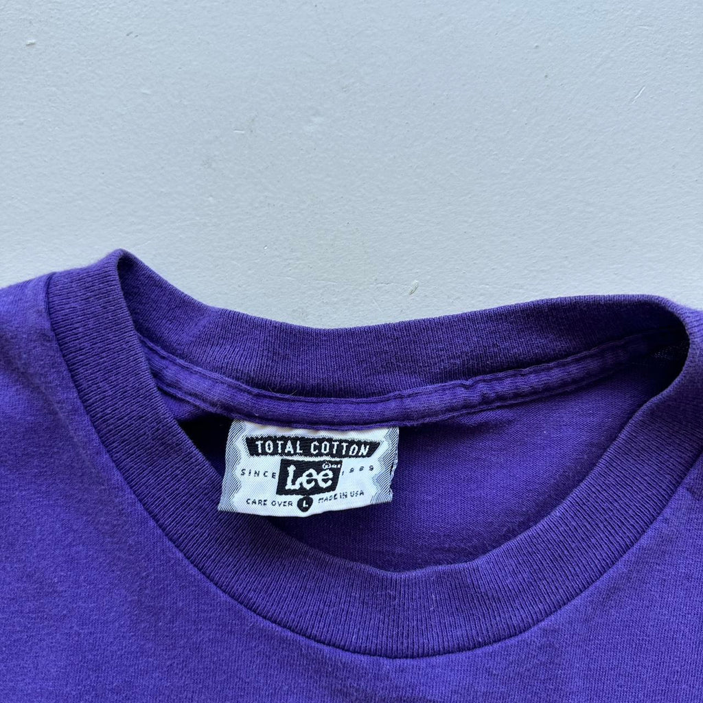 Alaska Purple Flowers 90s Vintage T-shirt - Medium