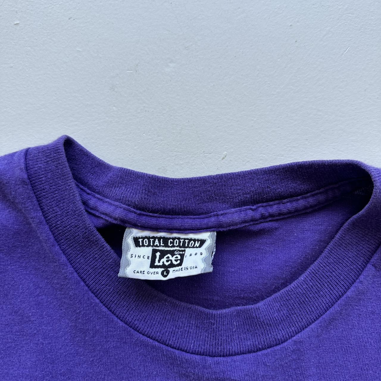 Alaska Purple Flowers 90s Vintage T-shirt - Medium